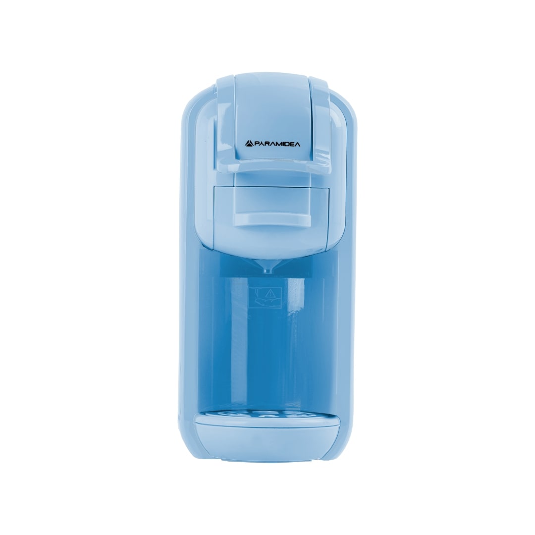 PYRAMIDEA Macchina per Caffè 3 in 1 Compatibili Nespresso Dolcegusto e Cialde Bevande Fredde da 0,6L Azzurro ICP310LB