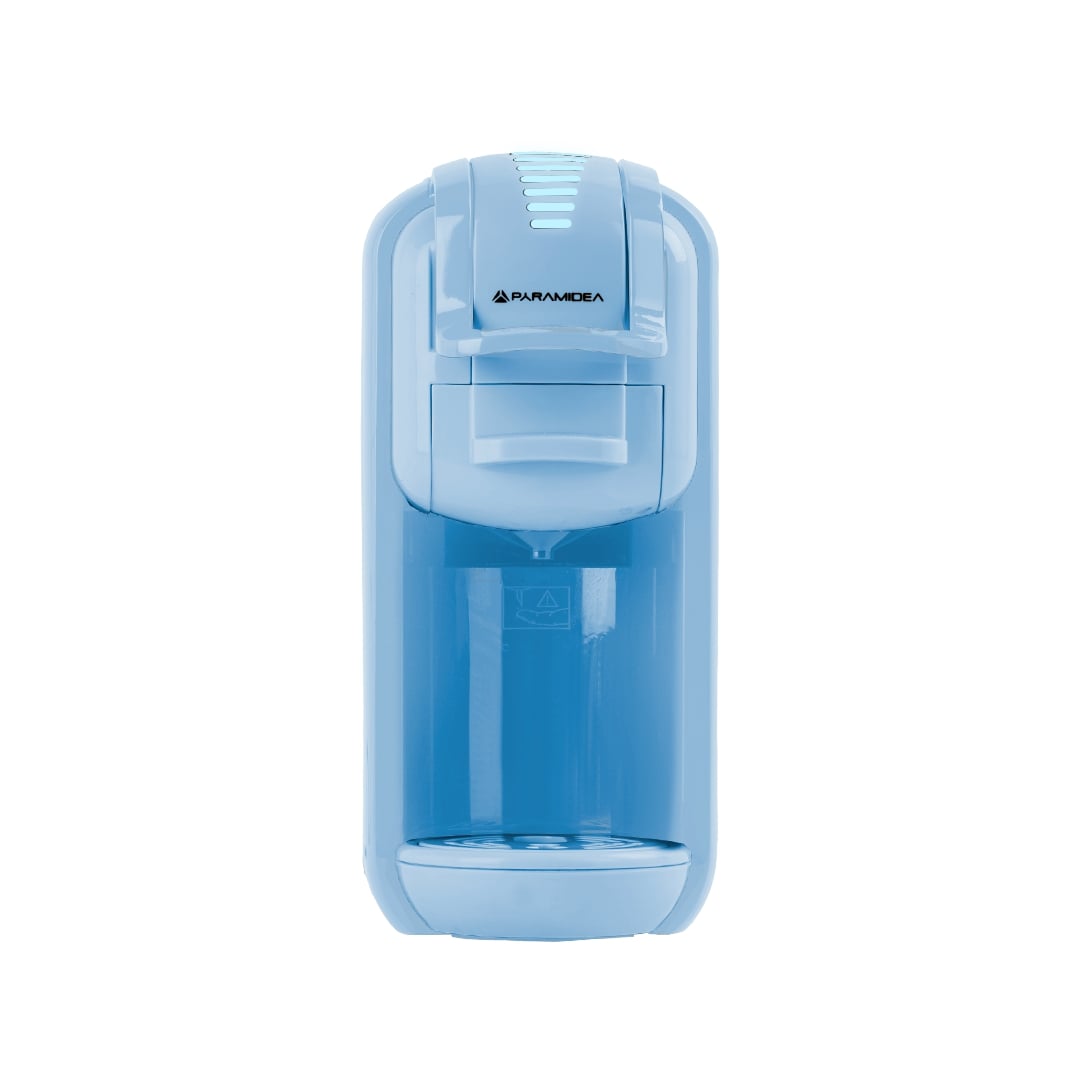 PYRAMIDEA Macchina per Caffè 3 in 1 Nespresso Dolcegusto e Cialde Bevande Fredde da 0,6L Azzurro ICP311LBPLUS