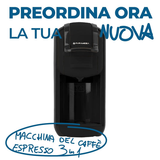 PYRAMIDEA Macchina per Caffè  3 in 1 Nespresso Dolcegusto e Cialde Bevande Fredde da 0,6L Nero ICP311B