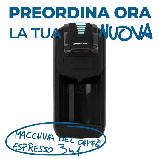 PYRAMIDEA Macchina per Caffè  3 in 1 Nespresso Dolcegusto e Cialde Bevande Fredde da 0,6L Nero ICP311BPLUS