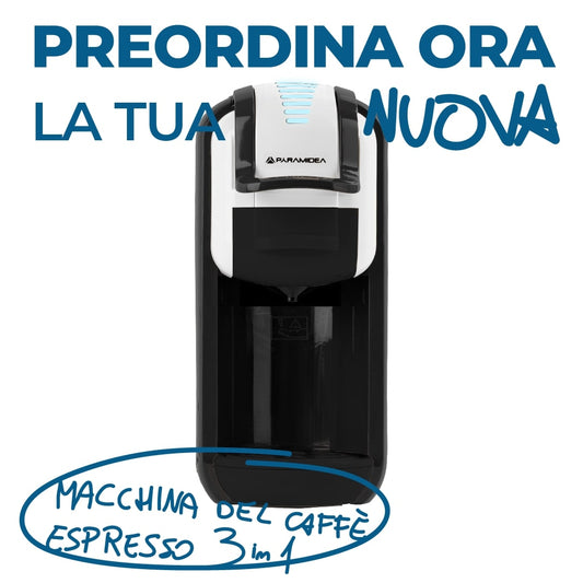 PYRAMIDEA Macchina per Caffè  3 in 1 Nespresso Dolcegusto e Cialde Bevande Fredde da 0,6L Bianco ICP311WPLUS