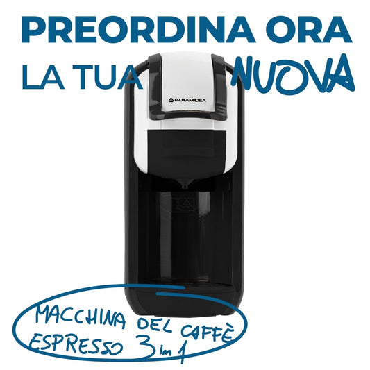 PYRAMIDEA Macchina per Caffè  3 in 1 Nespresso Dolcegusto e Cialde Bevande Fredde da 0,6L Bianco ICP311W