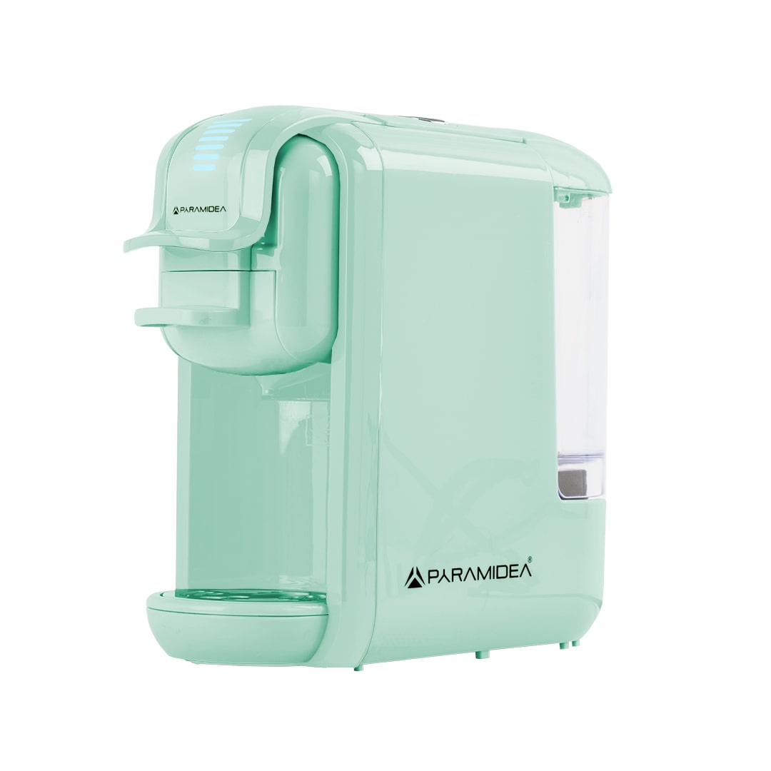 PYRAMIDEA Macchina per Caffè  3 in 1 Nespresso Dolcegusto e Cialde Bevande Fredde da 0,6L Verde ICP311GPLUS